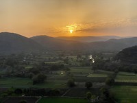 Onze laatste zonsondergang in India