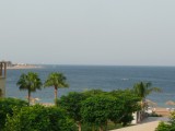 Uitzicht vanaf het balkon in Aqaba