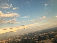 Vliegend boven Europa