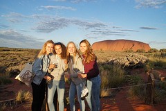 sunset uluru