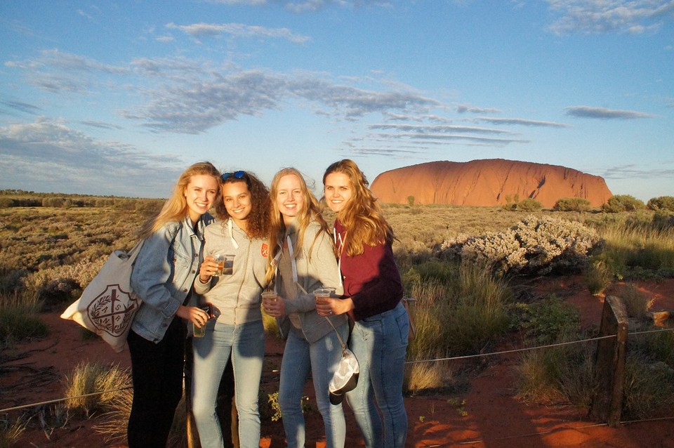 sunset uluru