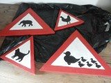 Pas op overstekende dieren