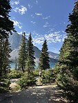 De wandelroute naar Bow Lake