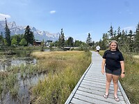 Ook Canmore heeft een boardwalk