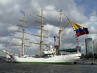 Mooie driemaster uit Colombia