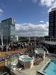 Celebration party op het Sea view deck