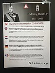 Aankondiging van de 1 minuut stilte @Sagastad