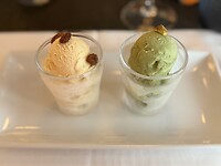 Heerlijk écht Italiaans ijs (Malaga en pistache)
