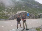 Samen met broer Ed op de Gottardo pas