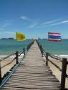 Vertrek vanaf de pier in Chumphon...