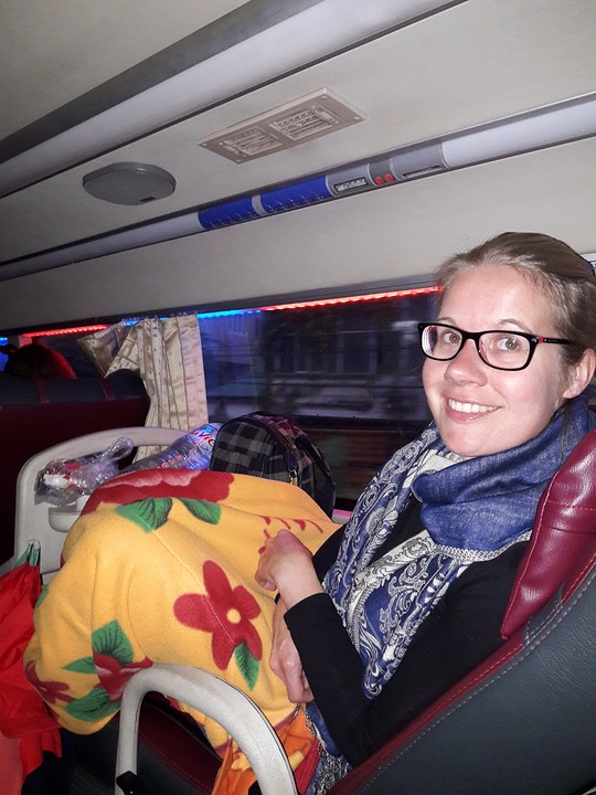 Sleeper bus naar Hanoi