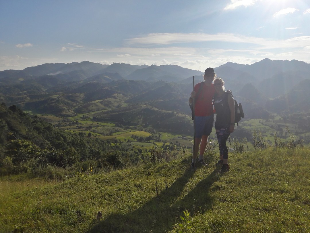 Prachtig uitzicht tijdens onze hike