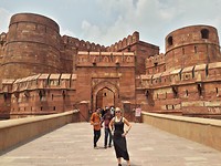 Het fort in Agra