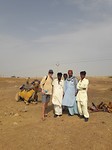 Marc op de foto met de crew