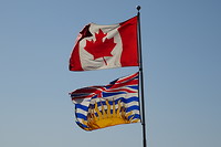 De Canadese en British Columbia vlag