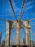 Op de Brooklyn bridge