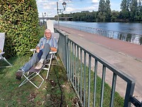 Uitpuffen na een vermoeiende rit
