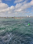 Afvaart vanuit de haven in Rostock