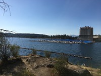 Meer bij Coeur d’Alene waar we gezwommen hebben.