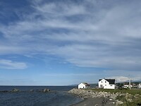 Huizen aan de kust
