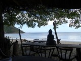 Playa Gigante vanuit ons hostel