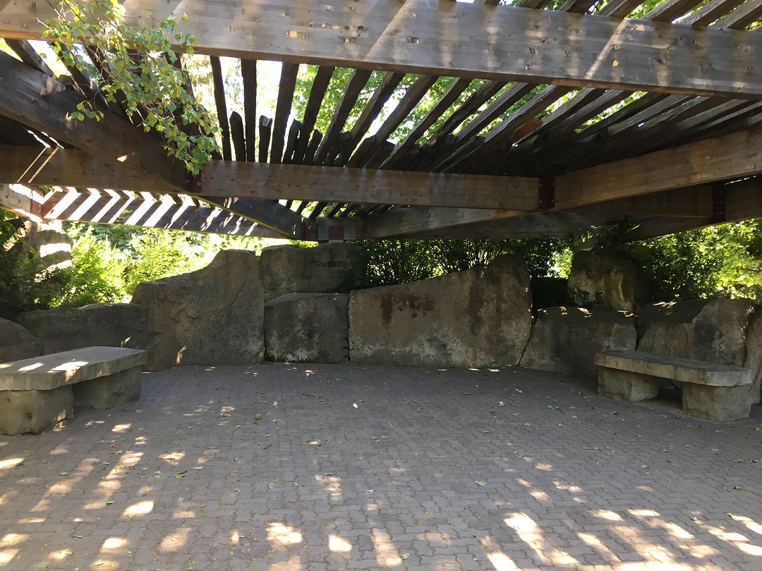 mooie schaduwplek in Waterfront Park