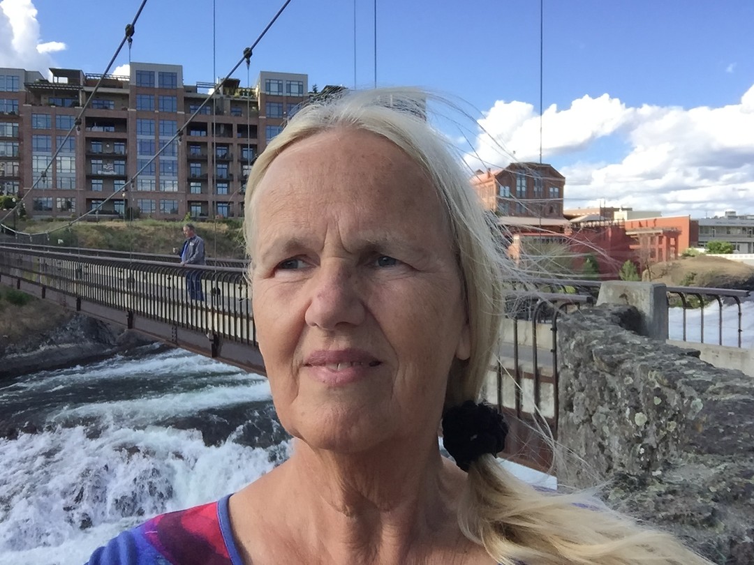 Geocachen - Anicha- bij de watervallen Spokane