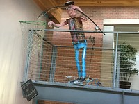 hengelen naar kennis (in Uni gebouw)