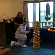 Reuzen Jenga in de regionale kroeg...