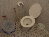 De toiletten hier ;)