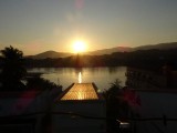 Sunset @ Huay Xai (across the river is Thailand)