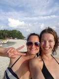 Enjoying the beach
