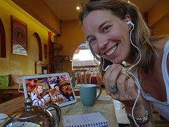 Skyping with the family on my brothers Bday