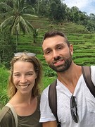 Rafa and me @ ricefields