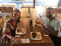 Eating fish taco's at Balifornia