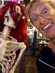 selfie with something scary