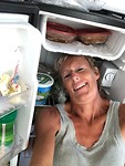 selfie inside my fridge