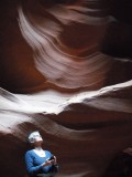elly in antilope canyon
