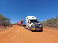 Het gevaarte, hij zei dat ik morgen in port Hedland moest kijken,  daar stonden nog grotere