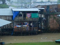 Regen op de Rio Maranon