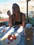 Cienfuegos, ontbijt op het dakterras