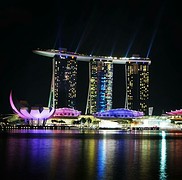 Marina bay by night