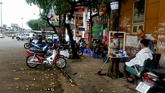 Hanoi - Kapper op straat