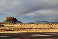 Uitzicht vanuit de camping op Flinders