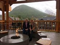 Jo Anna en ik op het dak v h hotel