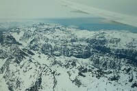 De Andes vanuit het vliegtuig