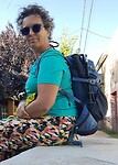 Wachten op de bus naar Parque Aconcagua