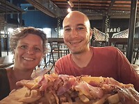 Laatste x friet met kaas, samen met Daniel