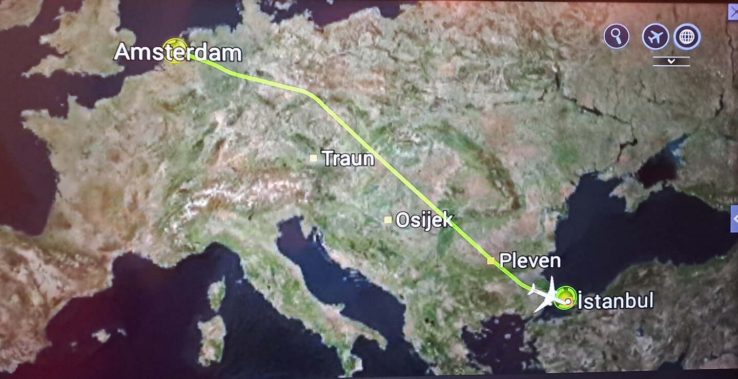 Route Amsterdam -> Istanbul