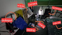 Mijn tent van binnen